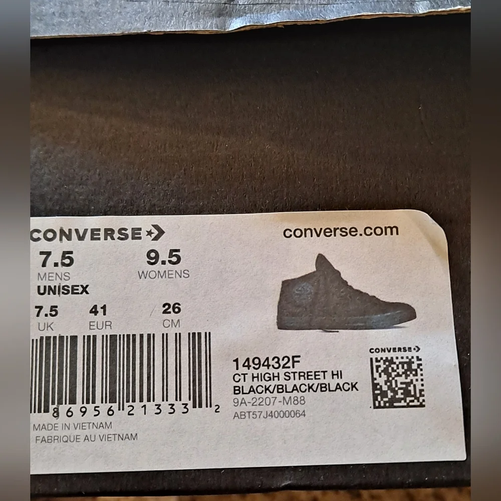 Converse Chuck Taylor All Star High Street Sneakers Women 9.5 Men 7.5 - Picture 8 of 8